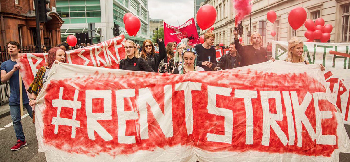 rent strike uk 2020